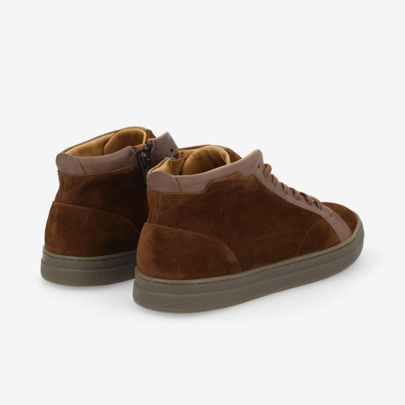 SPARK MID ZIP M - SUEDE/COUNTRY -  MARRON